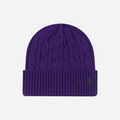 Ralph Lauren Cable Knit Beanie, Purple
